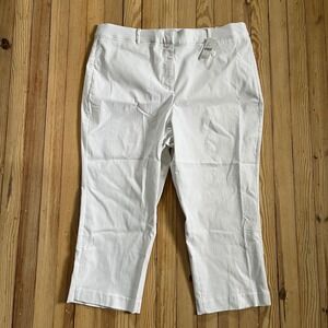 Lane Bryant White 4-Season Slim Capri Pants Mid-Rise Plus Size 20 NWT 69.95 msrp